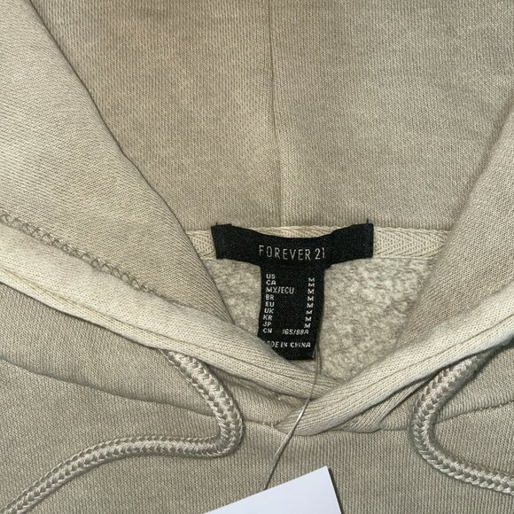 Forever 21 Alaska Graphic Hoodie Women’s Size S Beige Wolf Print Pullover - Picture 5 of 9